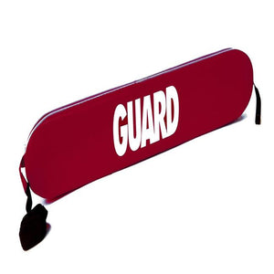 Rescue Tube- RED with Guard Logo in White